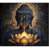 Cuadro Decorativo Impreso 40x60cm Meditación Aurea