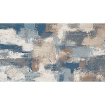 Cuadro Decorativo Abstracto 20x30cm Azul Grisáceo