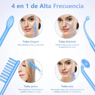 Foto 2 | Foto 2 | Dispositivo Facial De Alta Frecuencia 4 Electrodos Ajustable Modelo Blanco