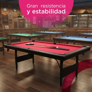 Foto 2 | Foto 2 | Mesa de Billar Plegable Sub-8447f Roja