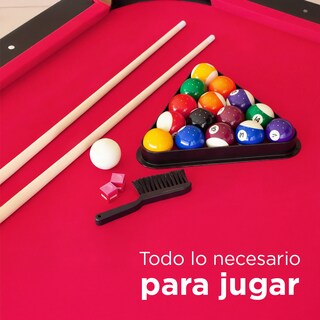 Foto 5 | Foto 5 | Mesa de Billar Plegable Sub-8447f Roja