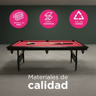 Foto 6 | Foto 6 | Mesa de Billar Plegable Sub-8447f Roja