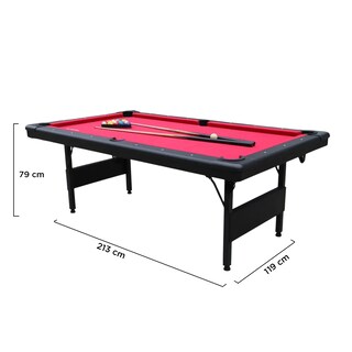 Foto 8 | Foto 8 | Mesa de Billar Plegable Sub-8447f Roja
