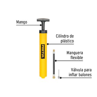 Foto 2 | Foto 2 | Bomba Manual Compacta Ligera para Inflar Balones Pretul Bom-bap