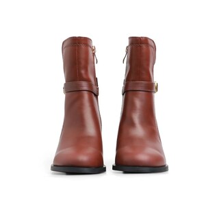 Foto 3 | Foto 3 | Botín Mada Vail Café de Tacón Grueso con Tira y Hebilla