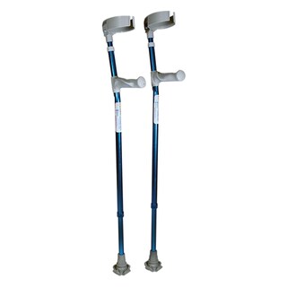 Foto 1 | Foto 1 | Muletas Canadiense Reactiv Azul de Aluminio Regatón Antiderrapante
