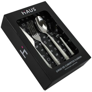 Foto 2 | Foto 2 | Set De 16 Cubiertos Plateados Izy