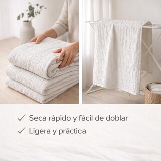 Foto 6 | Foto 6 | Colcha Ligera Texturizada Ankara Queen Size 2.55 X 2.80 M | Tipo Hotel | Hecha En México