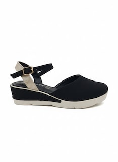 Foto 1 | Foto 1 | Sandalias Golden Shoes 2222 Negro Plataforma Mujer