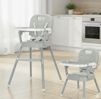 Foto 3 | Foto 3 | Silla Alta Para Bebé Ajustable Con Charola Estructura Metálica Modelo Gris
