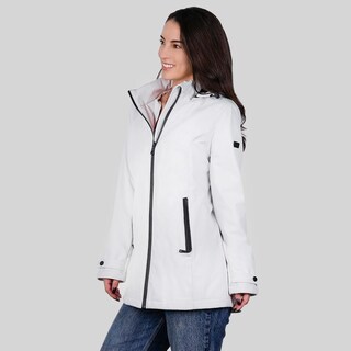 Foto 5 | Foto 5 | Chamarra Greenlander Softshell Para Mujer Con Gorro Desmontable Blanco