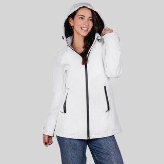 Foto 7 | Foto 7 | Chamarra Greenlander Softshell Para Mujer Con Gorro Desmontable Blanco