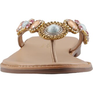 Foto 3 | Foto 3 | Sandalia Top Para Mujer Casual Dorado