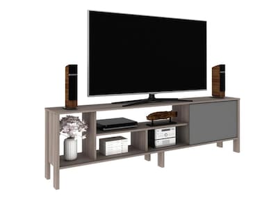 Foto 1 | Foto 1 | Centro de Entretenimiento Madik Rack Beige 183 cm con Repisas y Compartimento