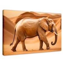 Cuadro Decorativo Canvas Elefante Soberano 90x60