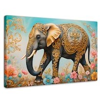 Cuadro Decorativo Canvas Elefante Sagrado 90x60