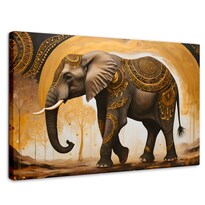 Cuadro Decorativo Canvas Elefante Guardián 90x60