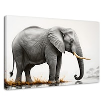 Cuadro Decorativo Canvas Elefante Alma 90x60