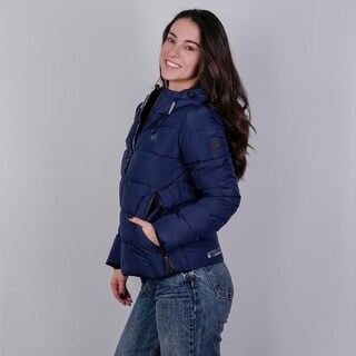 Foto 5 | Foto 5 | Chamarra Greenlander Capitonada Para Mujer Con Capucha Desmontable Azul Marino