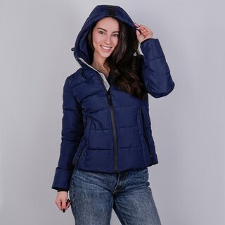 Foto 7 | Foto 7 | Chamarra Greenlander Capitonada Para Mujer Con Capucha Desmontable Azul Marino