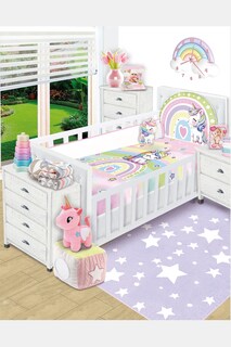 Foto 1 | Foto 1 | Set de Edredón Baby Baby Arcoíris para Cama Cuna Corral 6 Pzas