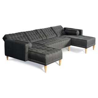 Foto 5 | Foto 5 | Sala Modular Doble Chaise Makora Brandon Con Memory Foam Y Respaldo Ajustable Lino Oxford