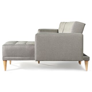 Foto 4 | Foto 4 | Sala Modular Doble Chaise Makora Brandon Con Memory Foam Y Respaldo Ajustable Lino Gris Claro
