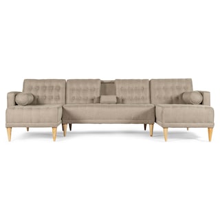 Foto 2 | Foto 2 | Sala Modular Doble Chaise Makora Brandon Con Memory Foam Y Respaldo Ajustable Lino Arena