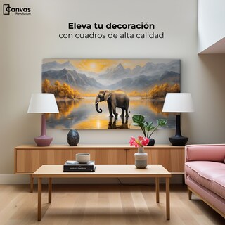 Foto 3 | Foto 3 | Cuadro Decorativo Canvas Elefante Sabio 120x60