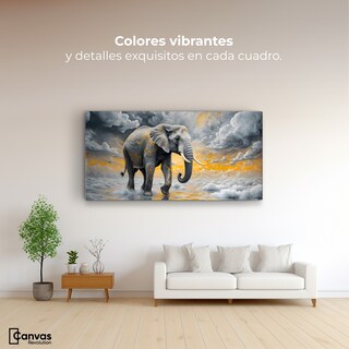 Foto 2 | Foto 2 | Cuadro Decorativo Canvas Elefante Poderoso 120x60