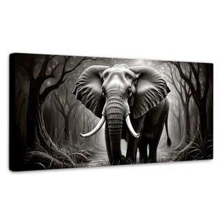 Foto 1 | Foto 1 | Cuadro Decorativo Elefante Canvas Colmillos Bosque 120x60
