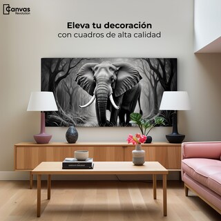 Foto 3 | Foto 3 | Cuadro Decorativo Elefante Canvas Colmillos Bosque 120x60
