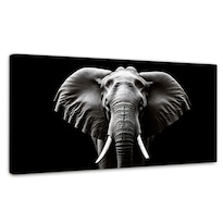 Cuadro Decorativo Canvas Elefante Delicado 120x60