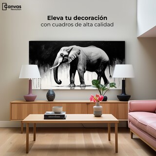 Foto 3 | Foto 3 | Cuadro Decorativo Canvas Elefante Infinito 120x60