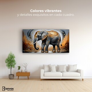 Foto 2 | Foto 2 | Cuadro Decorativo Canvas Elefante Estrella 120x60