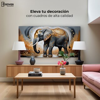 Foto 3 | Foto 3 | Cuadro Decorativo Canvas Elefante Estrella 120x60