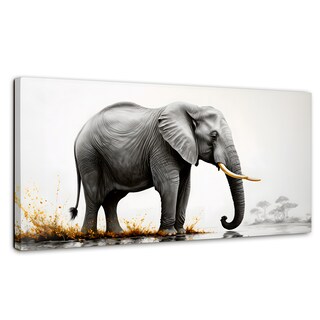 Foto 1 | Foto 1 | Cuadro Decorativo Canvas Elefante Alma 120x60
