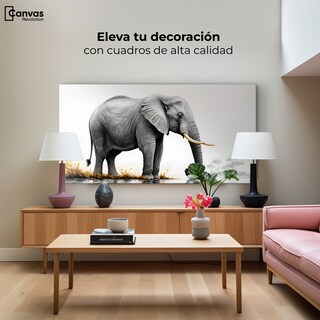 Foto 3 | Foto 3 | Cuadro Decorativo Canvas Elefante Alma 120x60
