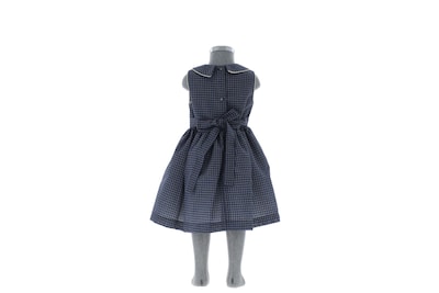Foto 3 | Foto 3 | Vestido Para Niña Chicos Olé 4048 Azul Marino Cuadros Elegante