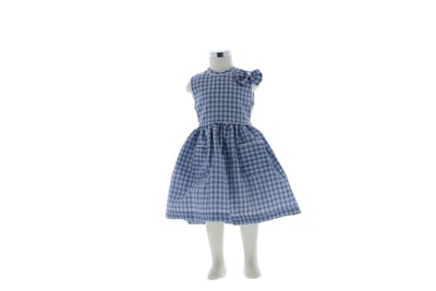 Foto 1 | Foto 1 | Vestido Para Niña Chicos Olé 4049 Azul Cielo Con Cuadros Elegante