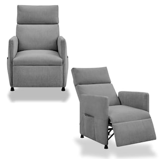 Foto 4 | Foto 4 | Sillón Reclinable Eléctrico Individual Sala Moderno Cómodo Gris