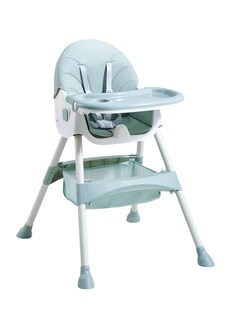 Foto 1 | Foto 1 | Silla de Comer para Bebé Verde Multifuncional 5 en 1 Arnés 5 Puntos con Ruedas y Mecedora