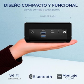 Foto 3 | Foto 3 | Computadora Mini Pc Msi Cubi Intel Celeron N100 16gb Ssd 256gb Monitor 24 Teclado Mouse Wifi Bluetooth Ideal Punto Venta