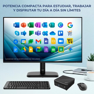 Foto 6 | Foto 6 | Computadora Mini Pc Msi Cubi Intel Celeron N100 16gb Ssd 256gb Monitor 24 Teclado Mouse Wifi Bluetooth Ideal Punto Venta