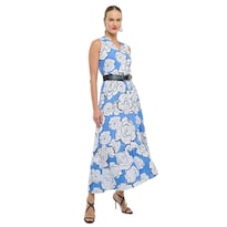 Vestido Maxi Alexis Para Mujer Nine West Azul