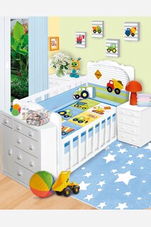 Foto 1 | Foto 1 | Set de Edredón Baby Baby Constructores para Cama Cuna Corral 6 Pzas