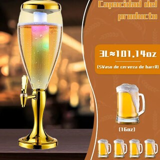 Foto 3 | Foto 3 | Torre Dispensadora De Bebidas 3l Modelo Dorado