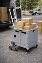 Carrito de Mandado Gris 54l Plegable con Ruedas Triple Sistema para Subir Escaleras Multiusos Resistente