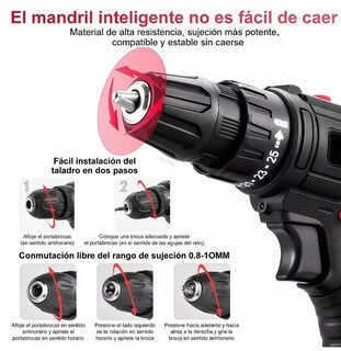Foto 3 | Foto 3 | Taladro Inalámbrico 48v – 25+1 Ajustes De Torque Modelo Negro