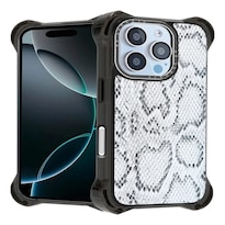 Funda Uso Rudo Mr. Gadgets para iPhone 16 Pro Max Magsafe Ultra Bounce Animal Print Piton con Diseño Moderno Antigolpes Y Premi